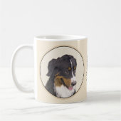 Bernese Mountain Hund Malerei - Original Hunde Kun Kaffeetasse (Links)
