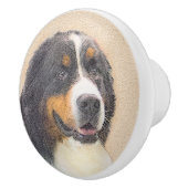 Bernese Mountain Hund Malerei - Original Hunde Kun Keramikknauf (Rechts)