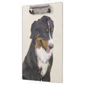 Bernese Mountain Hund Malerei - Original Hunde Kun Klemmbrett (Links)