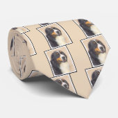 Bernese Mountain Hund Malerei - Original Hunde Kun Krawatte (Gerollt)