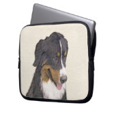 Bernese Mountain Hund Malerei - Original Hunde Kun Laptopschutzhülle (Vorderseite Links)