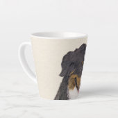 Bernese Mountain Hund Malerei - Original Hunde Kun Milchtasse (Linke Ecke)