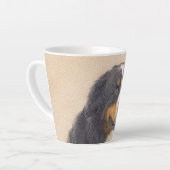Bernese Mountain Hund Malerei - Original Hunde Kun Milchtasse (Linke Ecke)