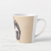 Bernese Mountain Hund Malerei - Original Hunde Kun Milchtasse (Rechts)