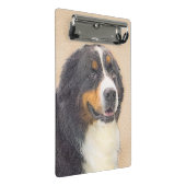 Bernese Mountain Hund Malerei - Original Hunde Kun Mini Klemmbrett (Schrägansicht)