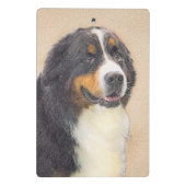 Bernese Mountain Hund Malerei - Original Hunde Kun Mini Klemmbrett (Rückseite)