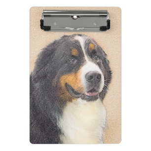 Bernese Mountain Hund Malerei - Original Hunde Kun Mini Klemmbrett