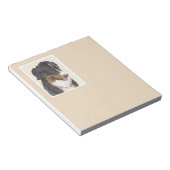 Bernese Mountain Hund Malerei - Original Hunde Kun Notizblock (angewinkelt)