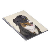 Bernese Mountain Hund Malerei - Original Hunde Kun Notizblock (Rechte Seite)