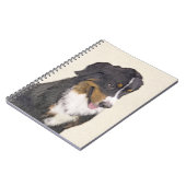 Bernese Mountain Hund Malerei - Original Hunde Kun Notizblock (Linke Seite)