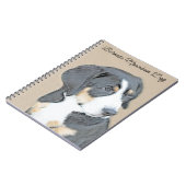 Bernese Mountain Hund Malerei - Original Hunde Kun Notizblock (Linke Seite)