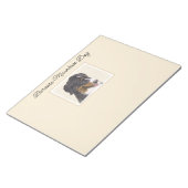 Bernese Mountain Hund Malerei - Original Hunde Kun Notizblock (angewinkelt)