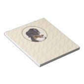 Bernese Mountain Hund Malerei - Original Hunde Kun Notizblock (angewinkelt)