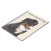 Bernese Mountain Hund Malerei - Original Hunde Kun Notizblock (Linke Seite)