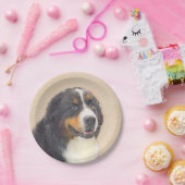 Bernese Mountain Hund Malerei - Original Hunde Kun Pappteller (Party)