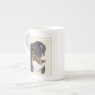 Bernese Mountain Hund Malerei - Original Hunde Kun Porzellantasse