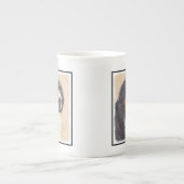 Bernese Mountain Hund Malerei - Original Hunde Kun Porzellantasse (Vorderseite)