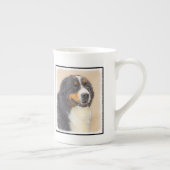 Bernese Mountain Hund Malerei - Original Hunde Kun Porzellantasse (Rechts)
