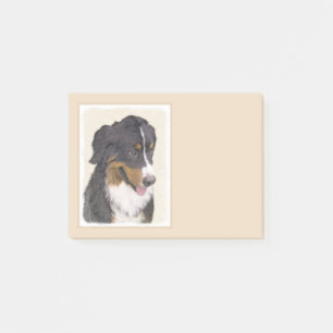 Bernese Mountain Hund Malerei - Original Hunde Kun Post-it Klebezettel