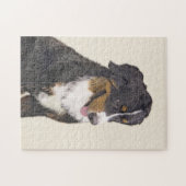 Bernese Mountain Hund Malerei - Original Hunde Kun Puzzle (Horizontal)