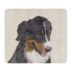Bernese Mountain Hund Malerei - Original Hunde Kun Schneidebrett