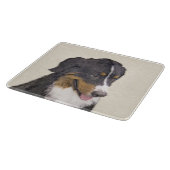 Bernese Mountain Hund Malerei - Original Hunde Kun Schneidebrett (Ecke)