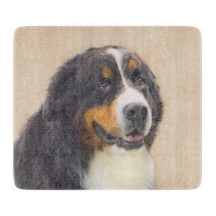 Bernese Mountain Hund Malerei - Original Hunde Kun Schneidebrett
