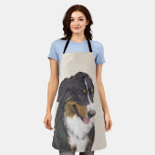 Bernese Mountain Hund Malerei - Original Hunde Kun Schürze (Getragen)