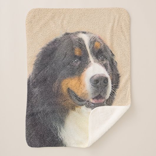 Bernese Mountain Hund Malerei - Original Hunde Kun Sherpadecke (Vorderseite)