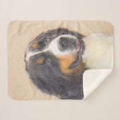 Bernese Mountain Hund Malerei - Original Hunde Kun Sherpadecke (Vorderseite (Horizontal))