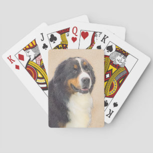 Bernese Mountain Hund Malerei - Original Hunde Kun Spielkarten