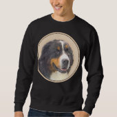 Bernese Mountain Hund Malerei - Original Hunde Kun Sweatshirt (Vorderseite)