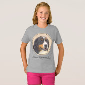 Bernese Mountain Hund Malerei - Original Hunde Kun T-Shirt (Vorne ganz)