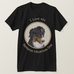 Bernese Mountain Hund Malerei - Original Hunde Kun T-Shirt