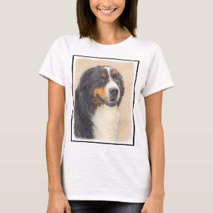 Bernese Mountain Hund Malerei - Original Hunde Kun T-Shirt