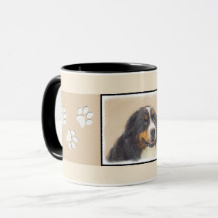 Bernese Mountain Hund Malerei - Original Hunde Kun Tasse