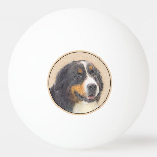 Bernese Mountain Hund Malerei - Original Hunde Kun Tischtennisball