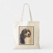 Bernese Mountain Hund Malerei - Original Hunde Kun Tragetasche (Rückseite)