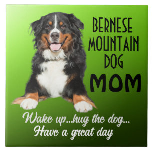 Bernese Mountain Hund Mama Keramik Tile Fliese