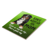 Bernese Mountain Hund Mama Keramik Tile Fliese (Seite)