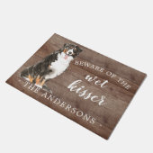 Bernese Mountain Hund Personalisiert Dog Mat Fußmatte (Schrägansicht)