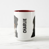 Bernese Mountain Hund personalisiert Mug Tasse (Zentrum)