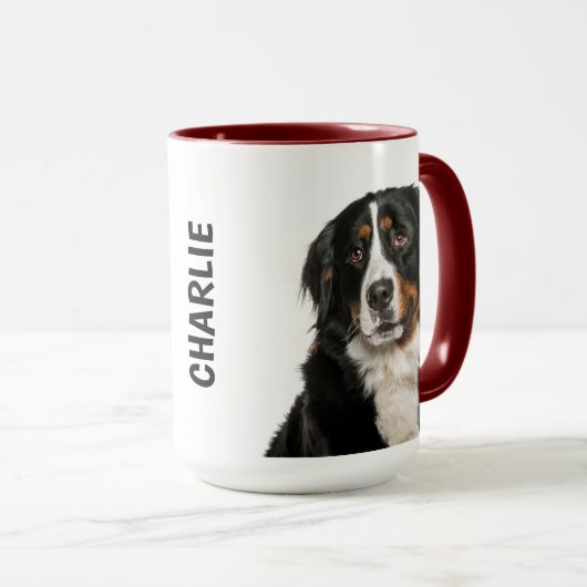 Bernese Mountain Hund personalisiert Mug Tasse (VorderseiteRechts)
