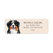Bernese Mountain Hund Personalisierte Adresse (Vorne)
