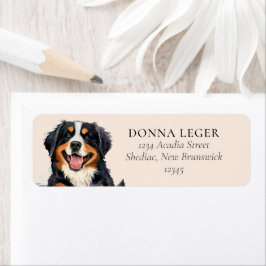 Bernese Mountain Hund Personalisierte Adresse