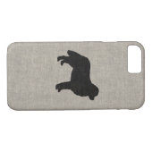 Bernese Mountain Hund Silhouette Imitate Linen Sty Case-Mate iPhone Hülle (Rückseite (Horizontal))