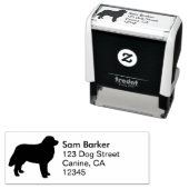 Bernese Mountain Hund Silhouette Rücksendeadresse Permastempel (Beispiel)