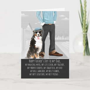 Bernese Mountain Hund vom Pet Vatertag Karte