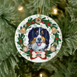 Bernese Mountain Hund Weihnachts-Keksdrachen Keramik Ornament