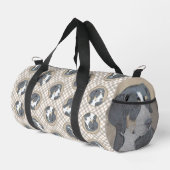 Bernese Mountain Hund Welpe Malerei Niedliche Haus Duffle Bag (Rechte Ecke)